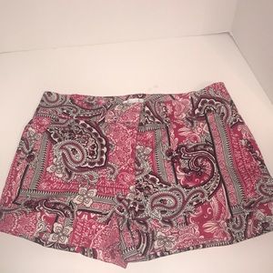 << SOLD >> New York &Co print shorts ladies 12